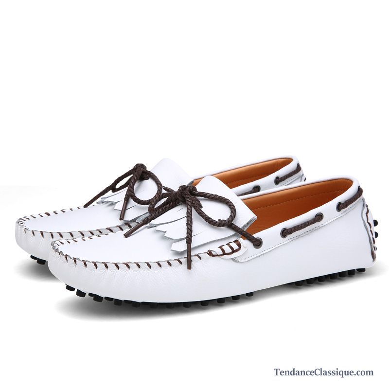 Chaussure Homme Classique Bisque, Mocassin Homme Cuir Souple Pas Cher