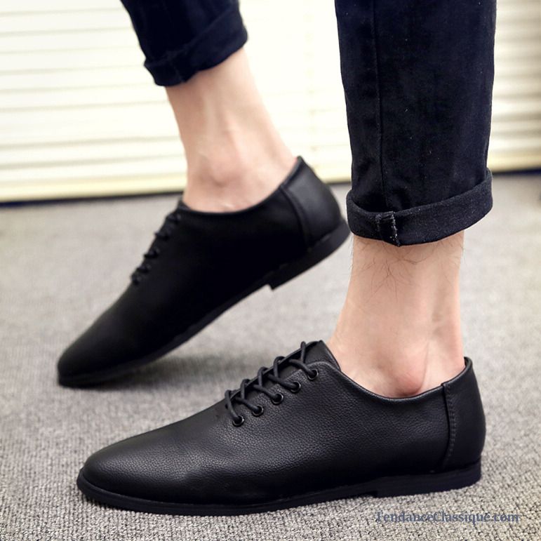 Chaussure Homme Noir, Mocassin Daim Noir Homme Soldes