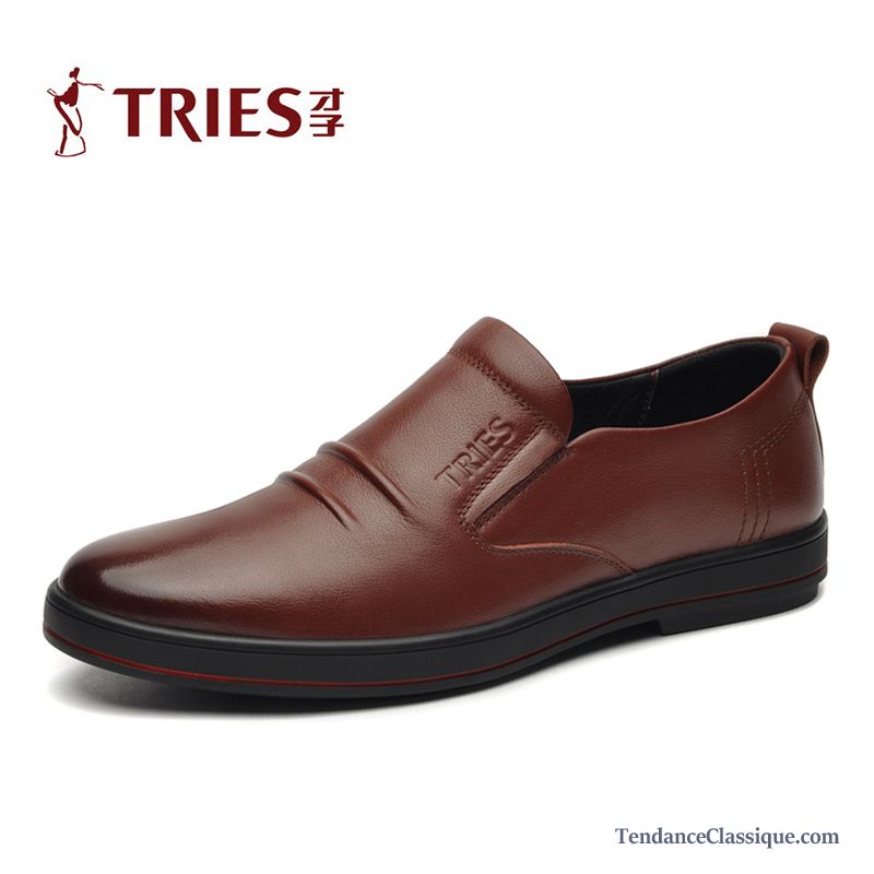 Chaussures En Cuir Marron Homme Rouge, Soldes Bottines Homme Cuir