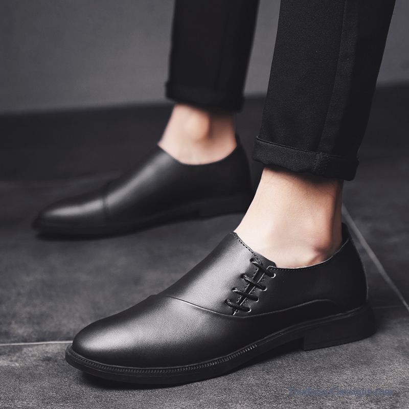 Chaussures En Cuir Pas Cher, Bottes Homme Talon Plat