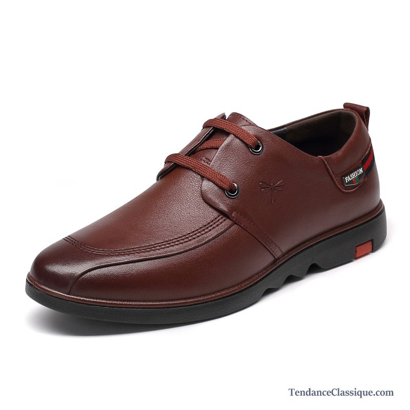 Chaussures Homme Rouge En Cuir, Bottes En Cuir Marron En Ligne