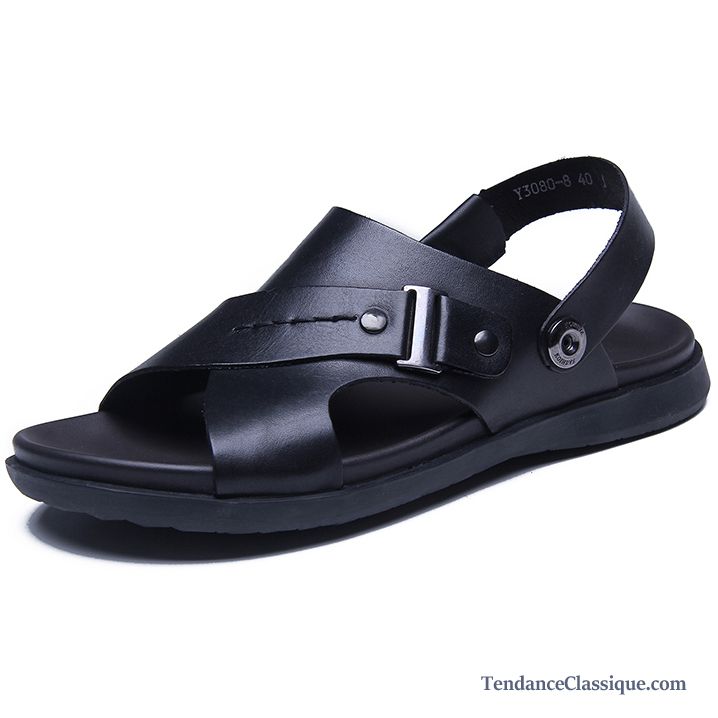 Chaussures Sandales Pas Cher Cuir, Maucassin Homme Soldes En Ligne