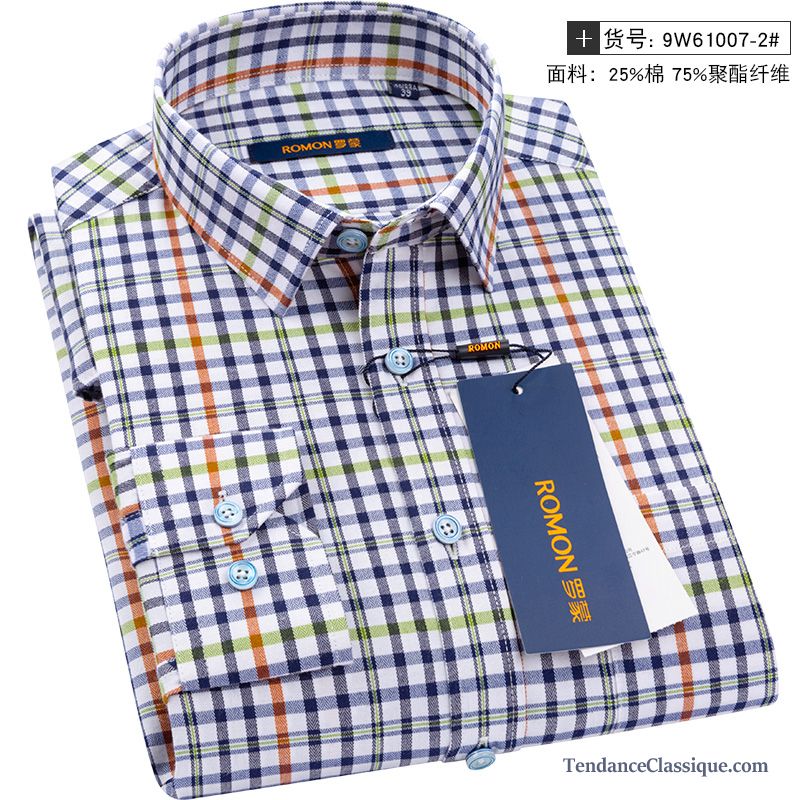 Chemise A Carreaux Pour Homme Bronzage, Chemises Hommes Originales