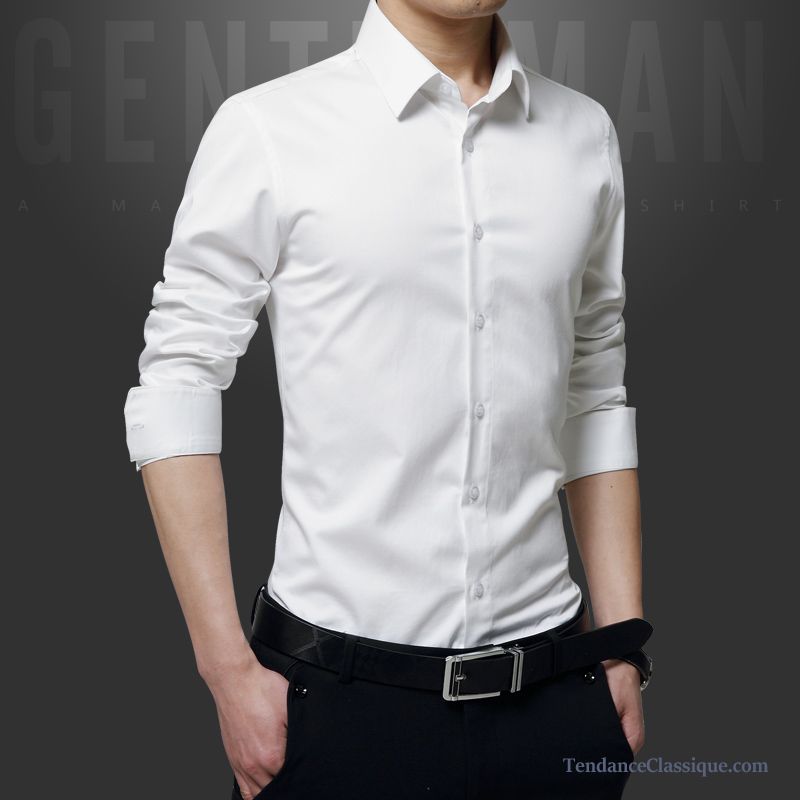 Chemise A Fleur Homme Azur, Chemise Blanche Slim Homme Pas Cher