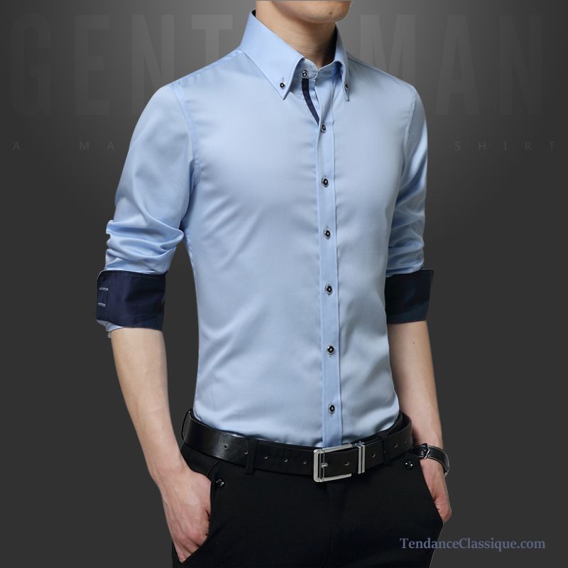 Chemise A Fleur Homme Azur, Chemise Blanche Slim Homme Pas Cher