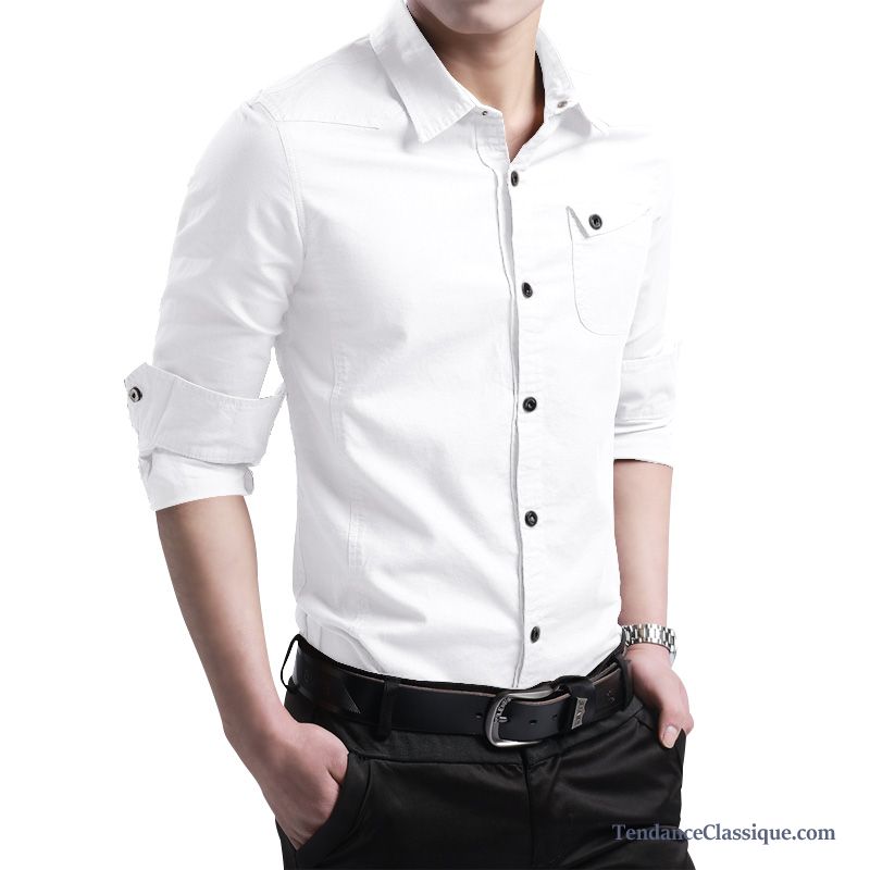 Chemise Chaude Homme Hiver, Chemise Blanche Et Noir France