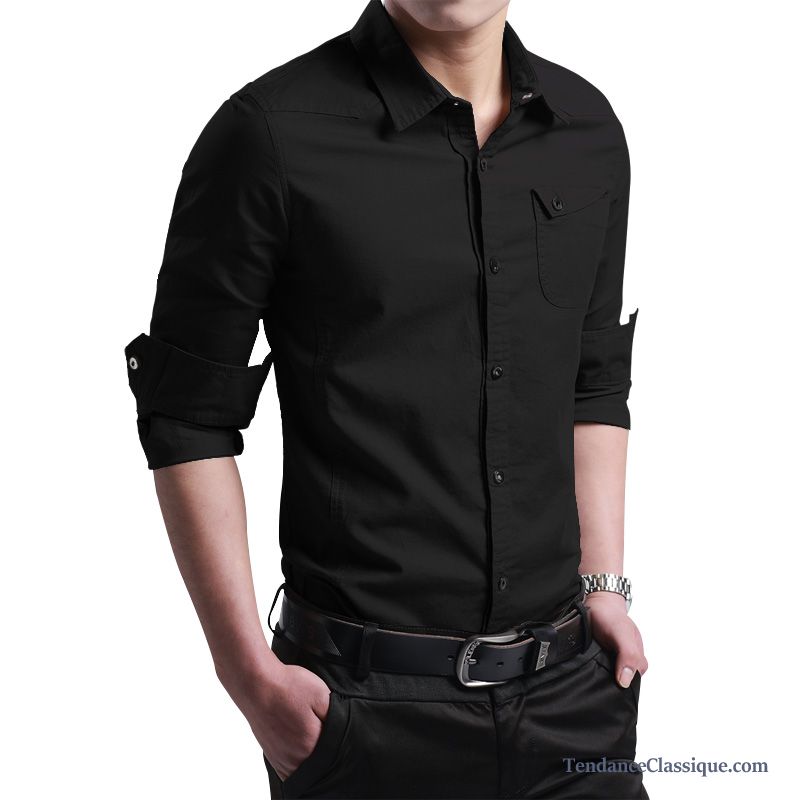 Chemise Chaude Homme Hiver, Chemise Blanche Et Noir France