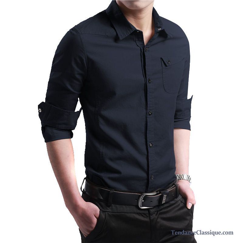 Chemise Chaude Homme Hiver, Chemise Blanche Et Noir France