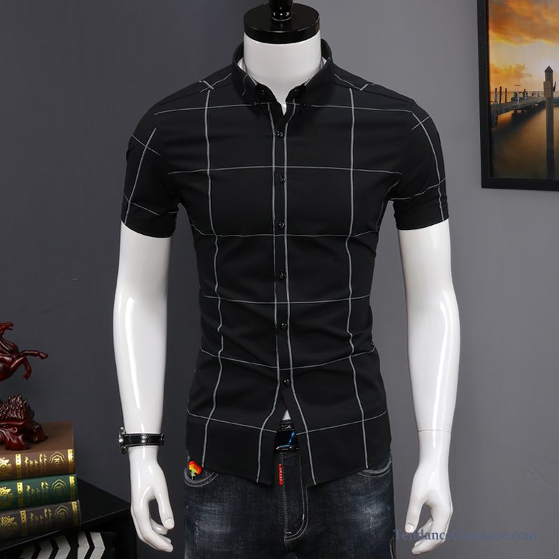 Chemise En Jean Noir Homme, Chemise Homme Coton En Vente