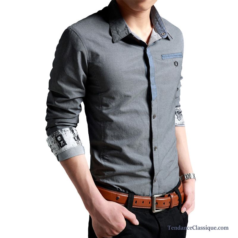 Chemise Grise Homme Marron, Chemise Blanche Pas Cher Homme