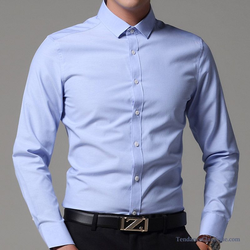 Chemise Homme Bleu Clair Lavande, Chemise Jean Noir Pas Cher