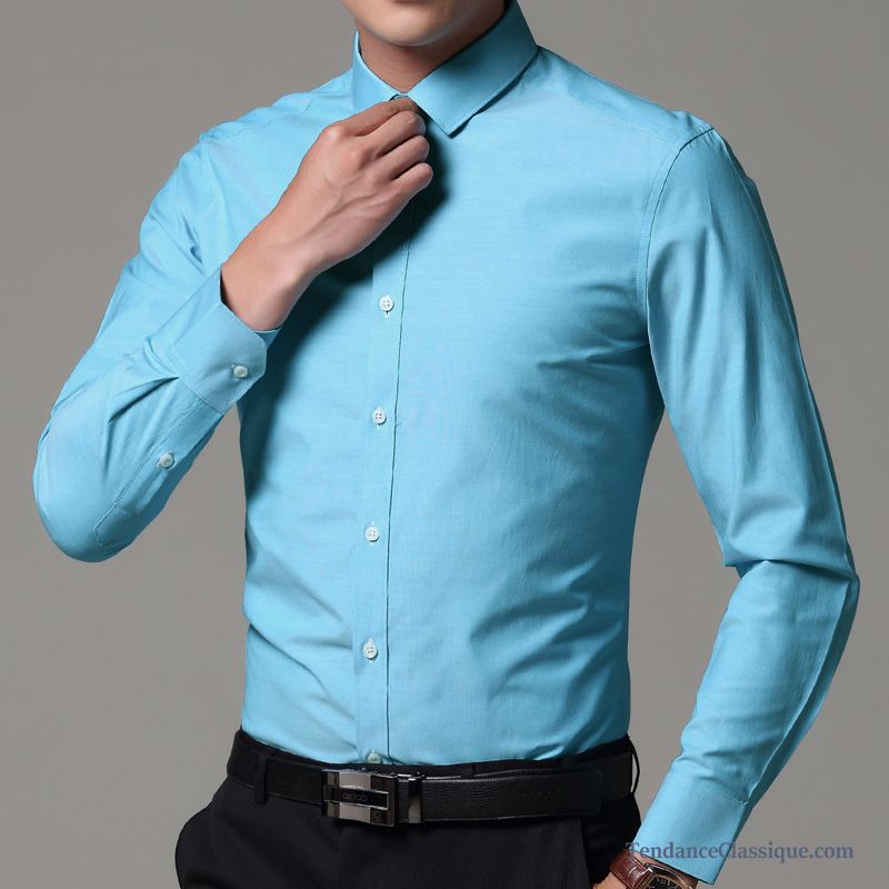 Chemise Homme Bleu Clair Lavande, Chemise Jean Noir Pas Cher