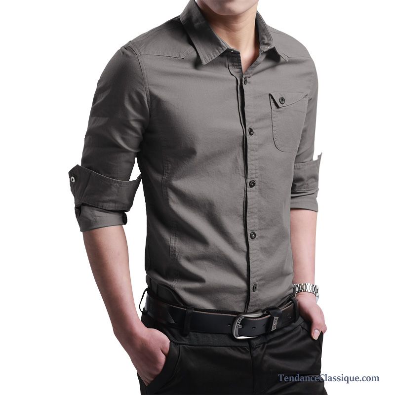 Chemise Homme En Solde Ambre, Chemise Homme Manche Courte En Vente