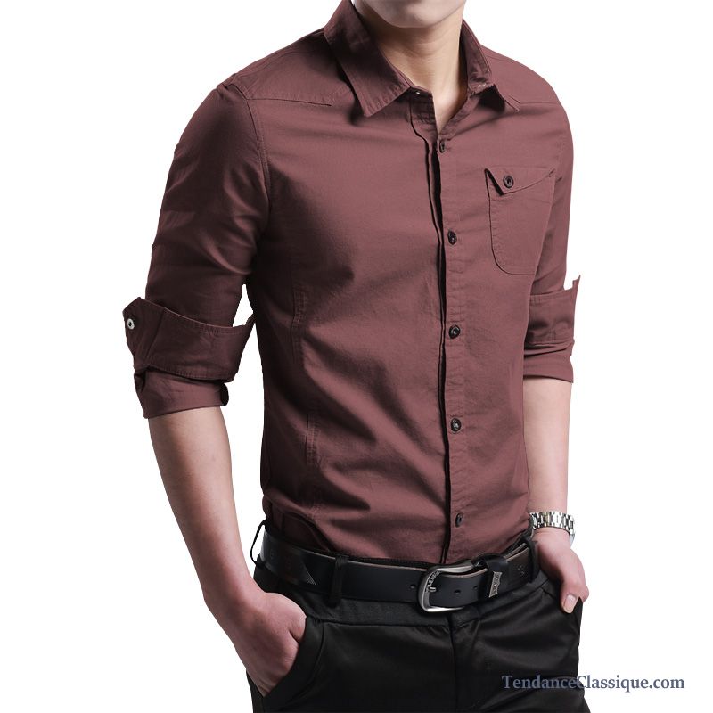 Chemise Homme En Solde Ambre, Chemise Homme Manche Courte En Vente