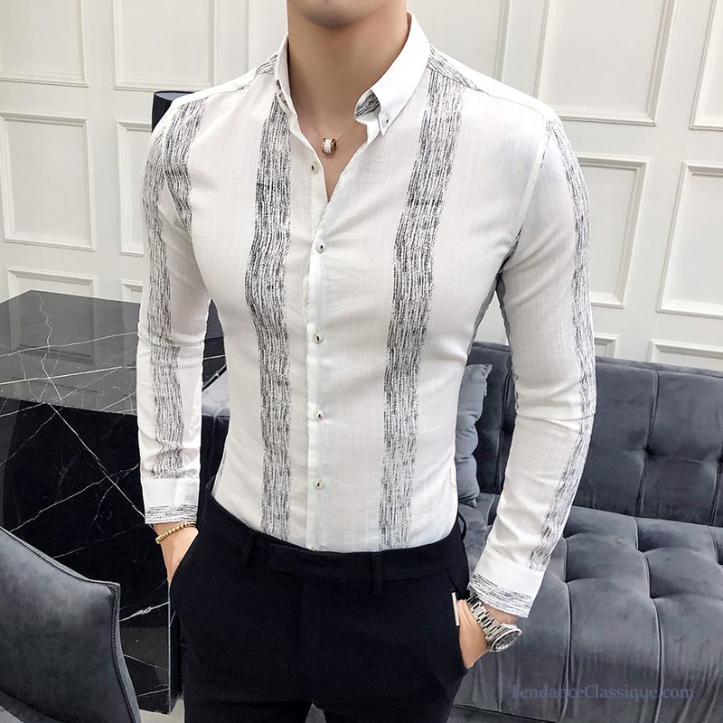 Chemise Homme À Fleurs Blé, Chemise Cintrée Pas Cher Soldes