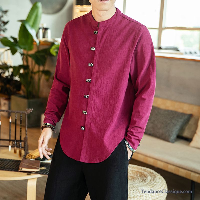 Chemise Pas Cher Pour Homme Bordeaux, Chemise Homme De Marque