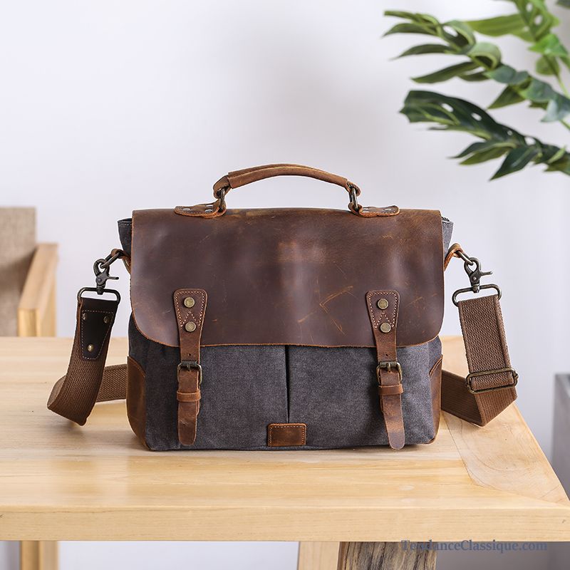 Grand Sac Bandoulière Homme Pas Cher Argent, Sac Homme Cuir Bandoulière En Vente