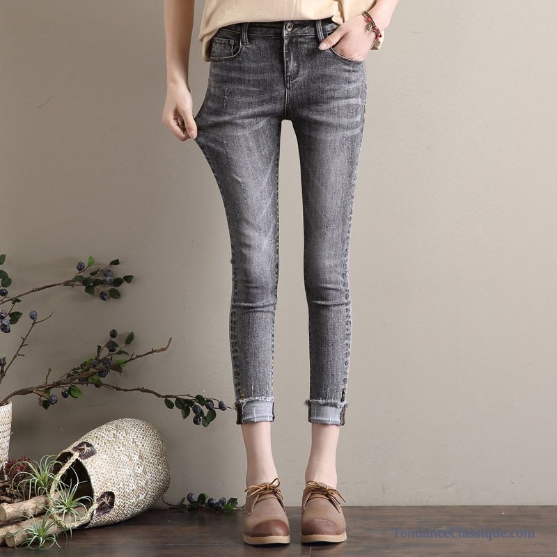 Jean Droit Femme, Pantalon Taille Haute Femme