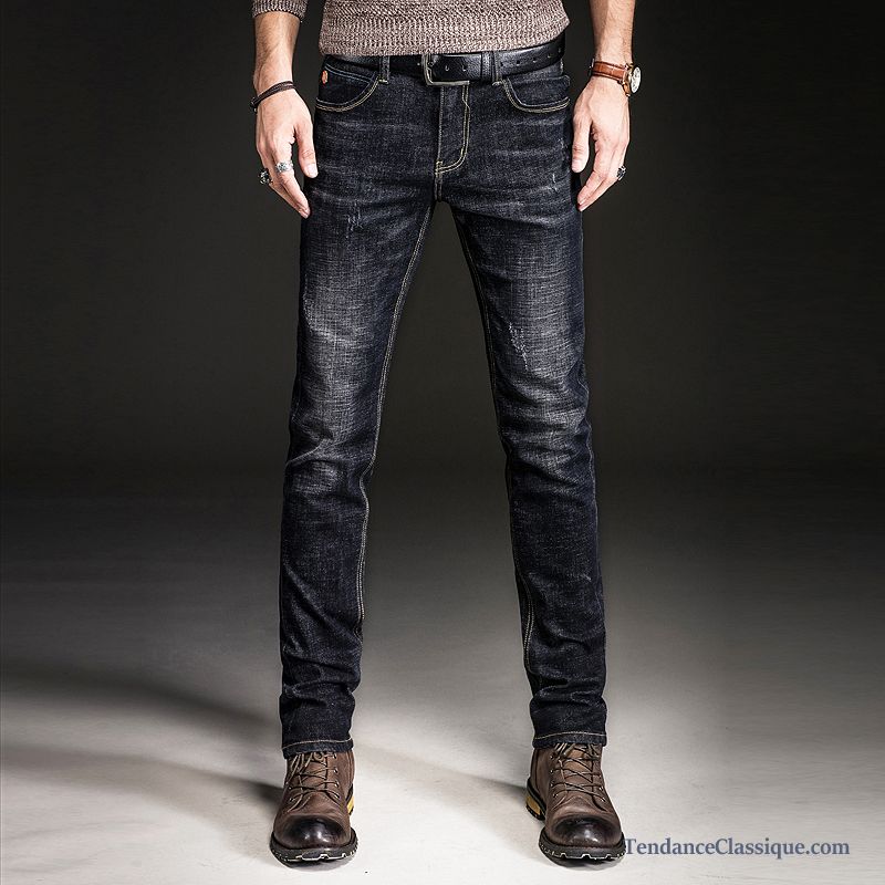 Jean Grande Taille Pas Cher, Jean Gris Foncé Homme