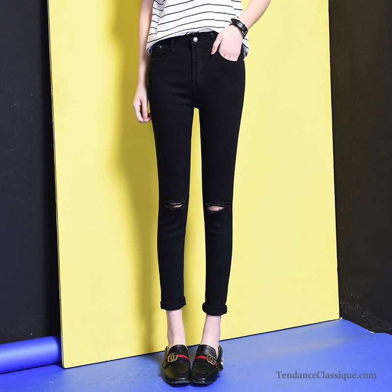 Jean Noir Enduit Femme Palegoldenrod, Ou Trouver Des Jeans Pas Cher