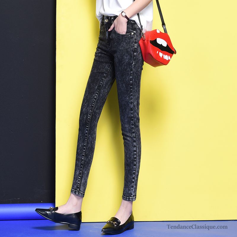 Jean Noir Enduit Femme Palegoldenrod, Ou Trouver Des Jeans Pas Cher