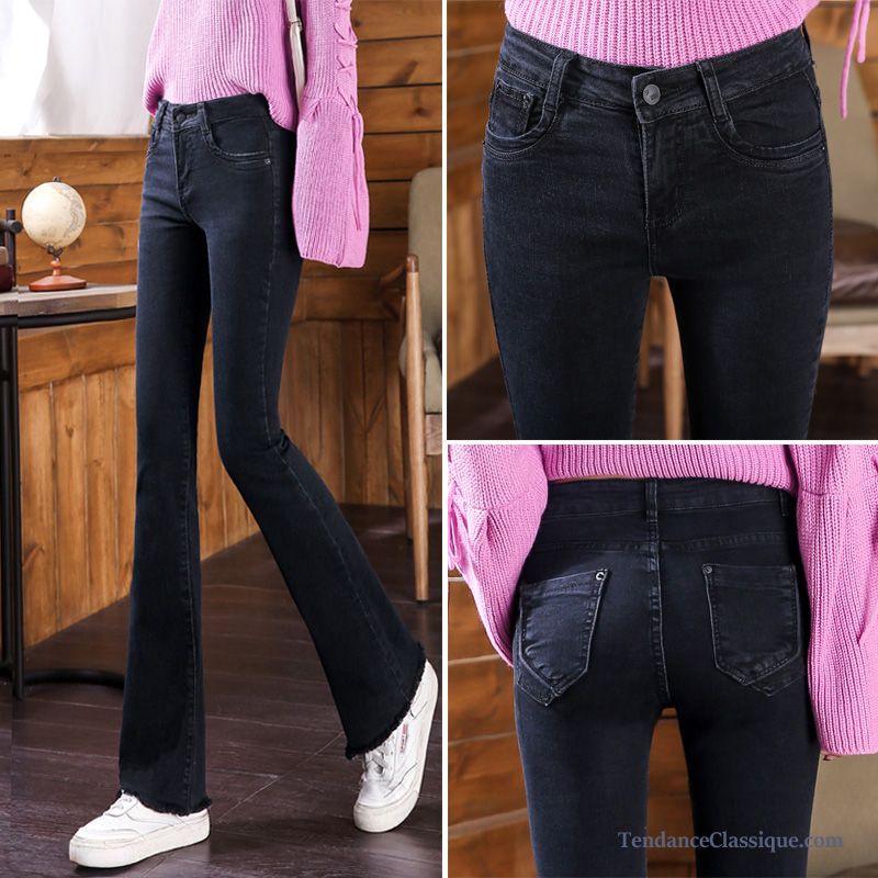 Jean Pantacourt Femme, Jeans Taille Basse Pas Cher