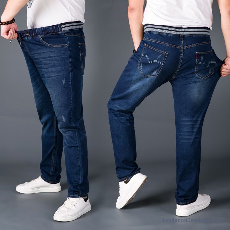 Jean Straight Homme Pierre, Jean Bleu Delavé Homme Soldes