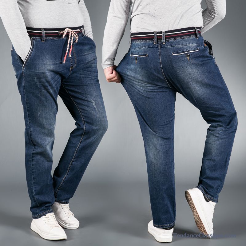 Jean Straight Homme Pierre, Jean Bleu Delavé Homme Soldes