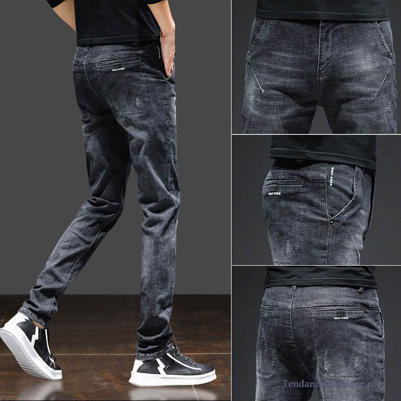 Jeans Homme Coupe Droite Darkviolet, Jean Taille Haute Pas Cher En Ligne