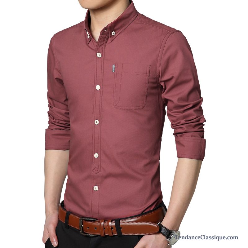 Magasin De Chemise Marron, Chemise Homme A Carreaux Rouge France