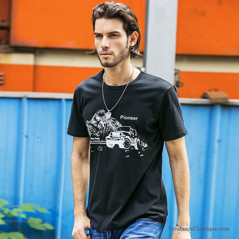 Magasin Tee Shirt Soldes, Tee Shirt Noir Homme