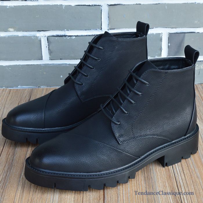 Magasins Chaussures Bottes Hommes, Bottes Homme Noir Cuir Soldes