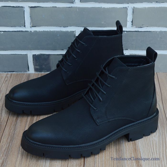 Magasins Chaussures Bottes Hommes, Bottes Homme Noir Cuir Soldes