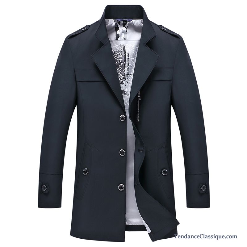 Manteau En Cuir Pour Homme Steelblue, Manteau Hiver Homme Tendance Pas Cher