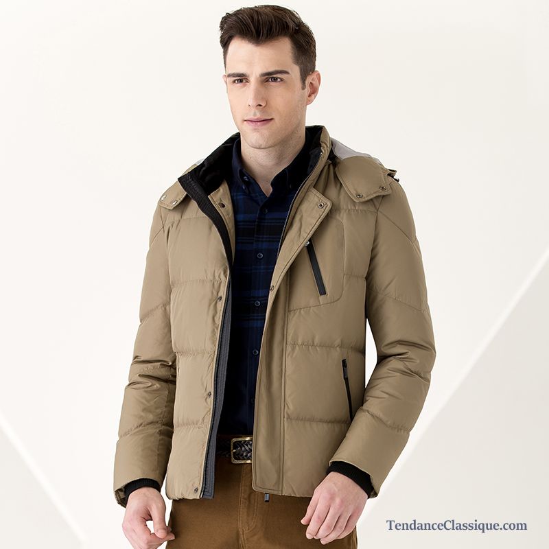 Manteau Long Homme Brun, Doudoune Cuir Homme France