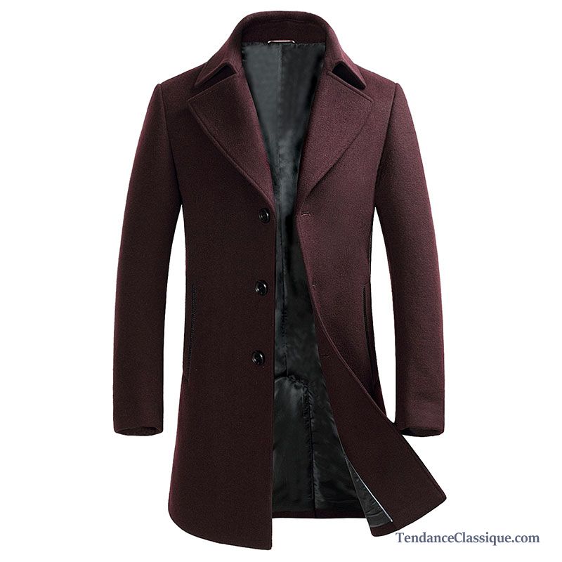 Manteau Long Homme Hiver Violet, Manteau D Hiver Homme Soldes