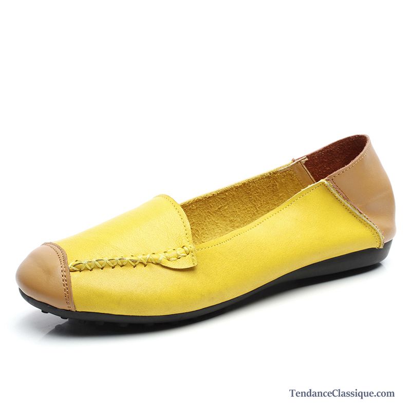 Mocassin A Lacet Femme, Mocassin Femme Cuir