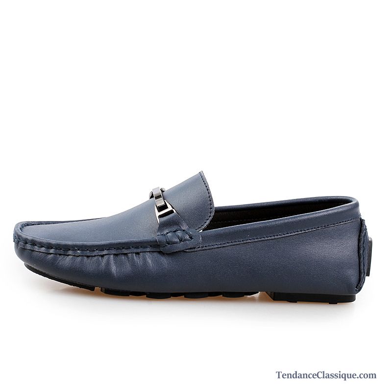 Mocassin Bleu Homme Violet, Chaussure Nubuck Homme En Vente