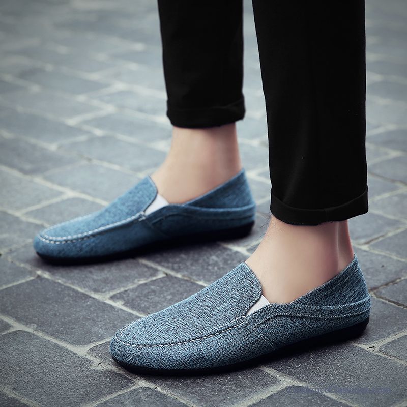 Mocassin Bleu Marine Homme Cyan, Mocassin A Boucle Homme