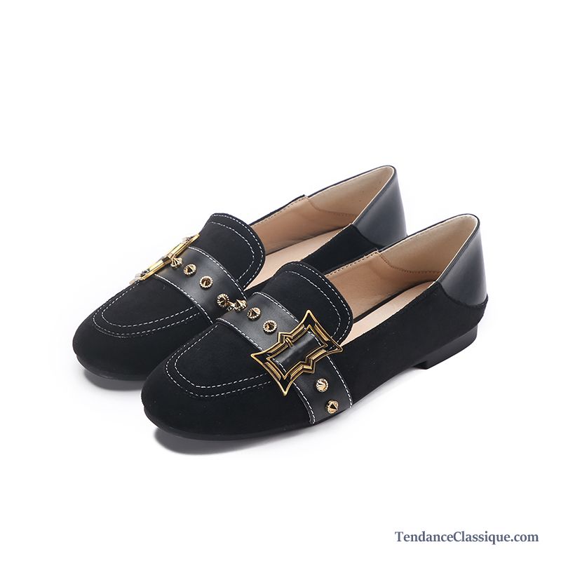 Mocassin Collège Femme Violet, Chaussure Mocassin Femme