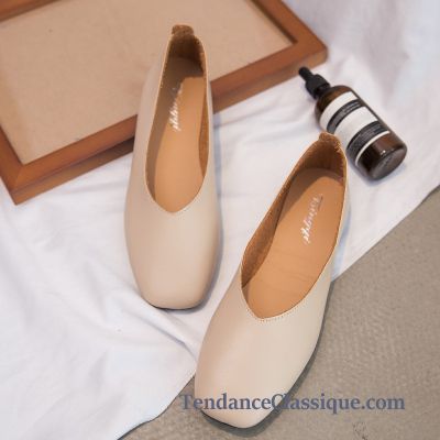 Mocassin Cuir Blanc Femme, Mocassin Souple Femme Pas Cher