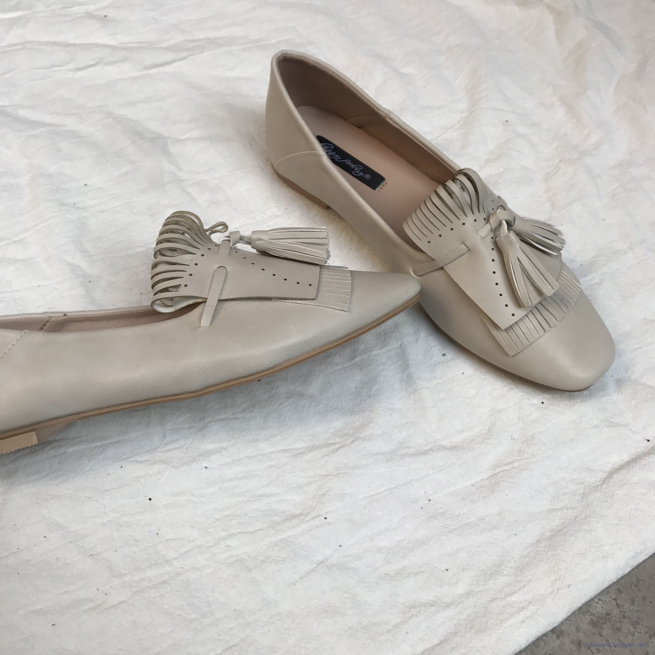 Mocassin Femme Beige, Soldes Chaussures Femme Pas Cher