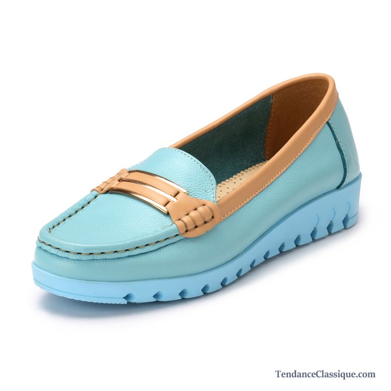 Mocassin Femme Couleur Rubine, Mocassin Femme Pas Cher