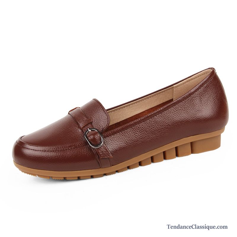 Mocassin Femme En Daim, Mocassin Femme En Cuir