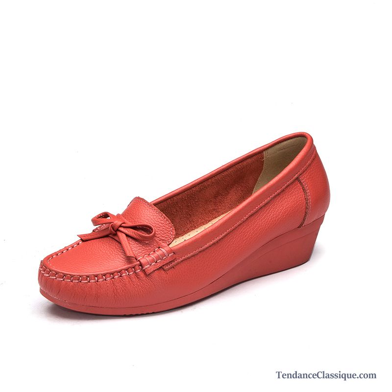 Mocassin Femme Marron, Chaussure Femme Mocassin