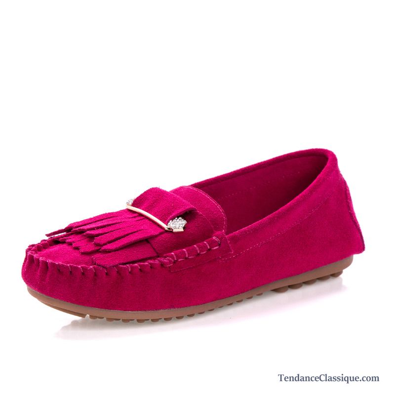 Mocassin Femme Mode, Mocassin Cuir Femme