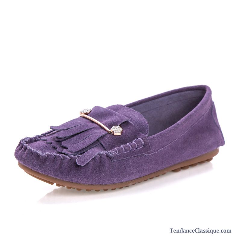 Mocassin Femme Mode, Mocassin Cuir Femme