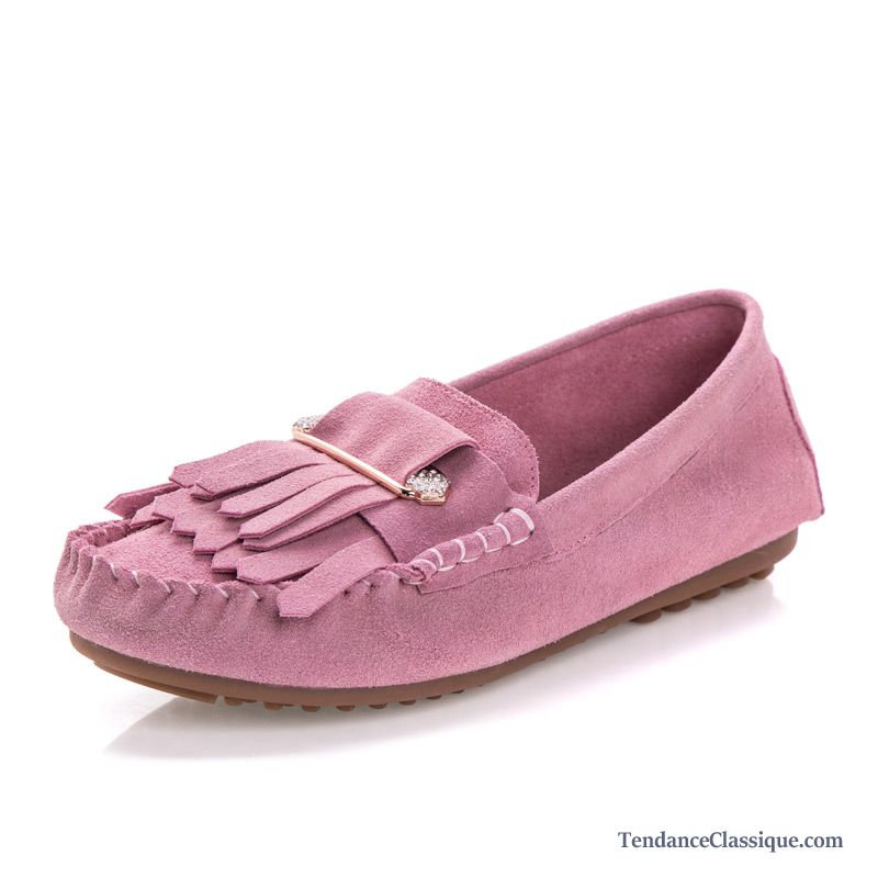 Mocassin Femme Mode, Mocassin Cuir Femme