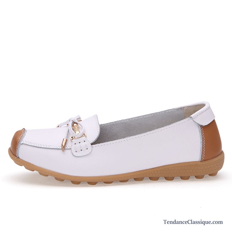 Mocassin Femme Vernis Neige, Mocassin Rose Femme