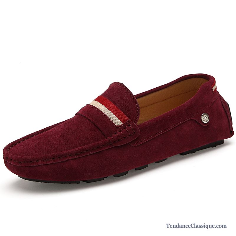 Mocassin Fourré Homme, Mocassin Homme Rouge Pas Cher